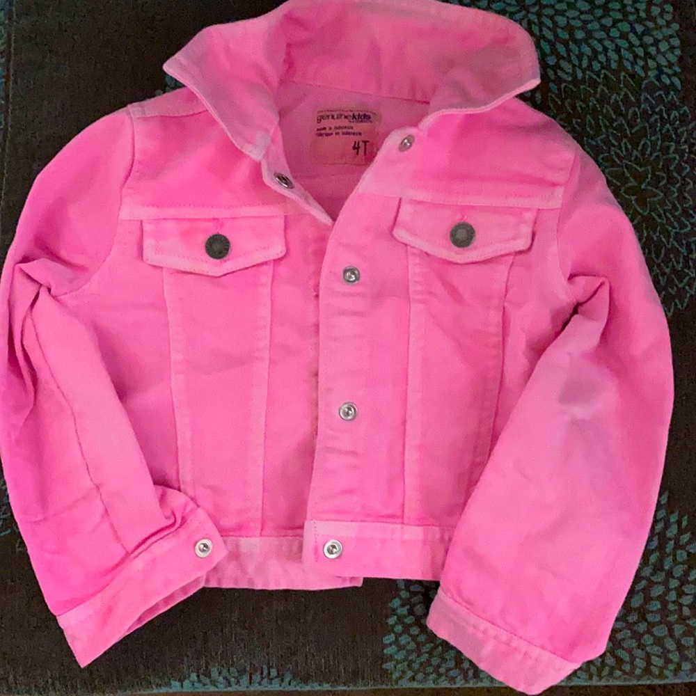 Pink Oshkosh jean jacket 4T